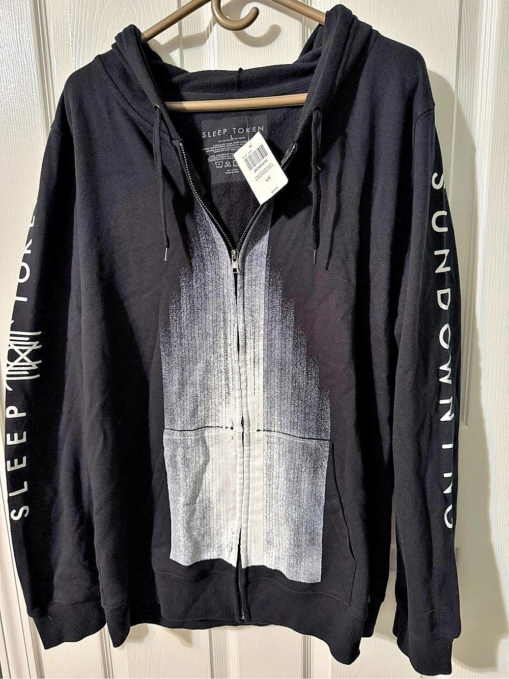 Sleep Token Sundowning Tracklist Zip-Up Hoodie Black